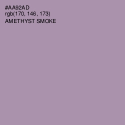 #AA92AD - Amethyst Smoke Color Image