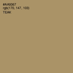 #AA9367 - Teak Color Image