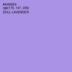 #AA93E6 - Dull Lavender Color Image