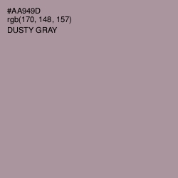 #AA949D - Dusty Gray Color Image