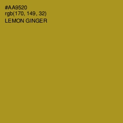 #AA9520 - Lemon Ginger Color Image