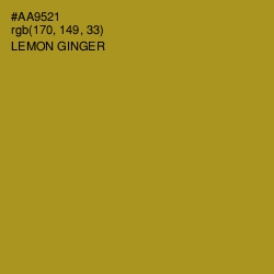 #AA9521 - Lemon Ginger Color Image
