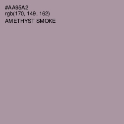#AA95A2 - Amethyst Smoke Color Image
