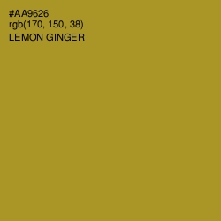 #AA9626 - Lemon Ginger Color Image