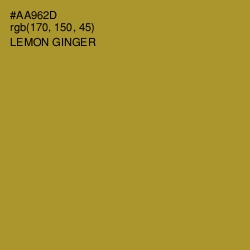 #AA962D - Lemon Ginger Color Image