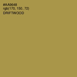 #AA9648 - Driftwood Color Image