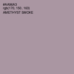 #AA96A3 - Amethyst Smoke Color Image