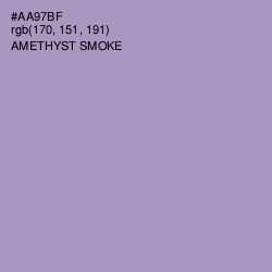 #AA97BF - Amethyst Smoke Color Image