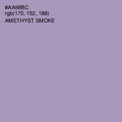 #AA98BC - Amethyst Smoke Color Image