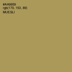 #AA9959 - Muesli Color Image