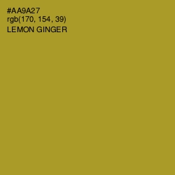 #AA9A27 - Lemon Ginger Color Image