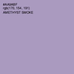 #AA9ABF - Amethyst Smoke Color Image