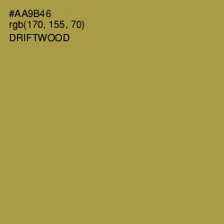 #AA9B46 - Driftwood Color Image