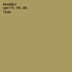 #AA9B62 - Teak Color Image