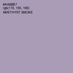 #AA9BB7 - Amethyst Smoke Color Image