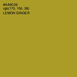 #AA9C26 - Lemon Ginger Color Image