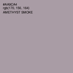 #AA9CA4 - Amethyst Smoke Color Image