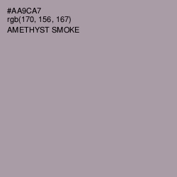 #AA9CA7 - Amethyst Smoke Color Image