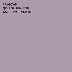 #AA9CA8 - Amethyst Smoke Color Image