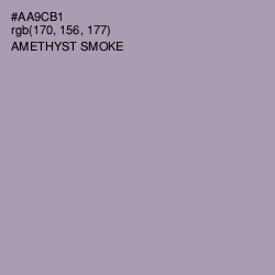 #AA9CB1 - Amethyst Smoke Color Image