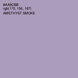 #AA9CBB - Amethyst Smoke Color Image