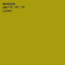 #AA9D0D - Lucky Color Image