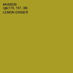 #AA9D26 - Lemon Ginger Color Image