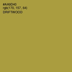 #AA9D40 - Driftwood Color Image