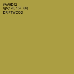 #AA9D42 - Driftwood Color Image