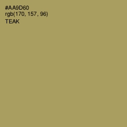 #AA9D60 - Teak Color Image