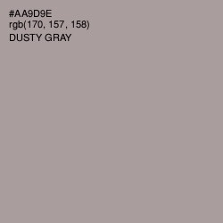 #AA9D9E - Dusty Gray Color Image
