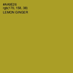 #AA9E26 - Lemon Ginger Color Image