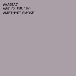 #AA9EA7 - Amethyst Smoke Color Image