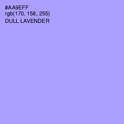 #AA9EFF - Dull Lavender Color Image