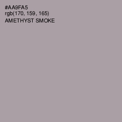 #AA9FA5 - Amethyst Smoke Color Image