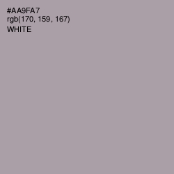 #AA9FA7 - Amethyst Smoke Color Image