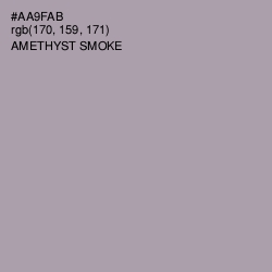 #AA9FAB - Amethyst Smoke Color Image