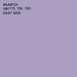 #AA9FC0 - East Side Color Image