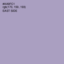 #AA9FC1 - East Side Color Image