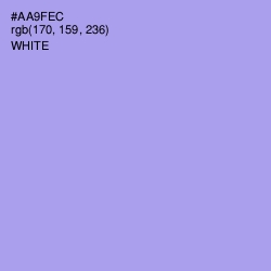 #AA9FEC - Dull Lavender Color Image