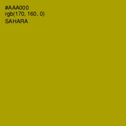 #AAA000 - Sahara Color Image