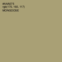 #AAA075 - Mongoose Color Image