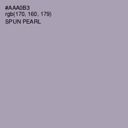 #AAA0B3 - Spun Pearl Color Image