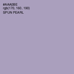 #AAA0BE - Spun Pearl Color Image