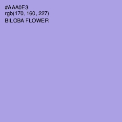 #AAA0E3 - Biloba Flower Color Image