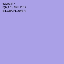 #AAA0E7 - Biloba Flower Color Image