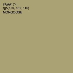 #AAA174 - Mongoose Color Image