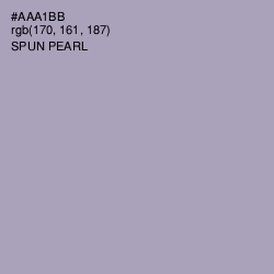 #AAA1BB - Spun Pearl Color Image