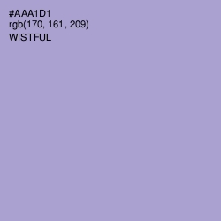 #AAA1D1 - Wistful Color Image