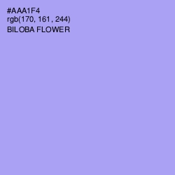 #AAA1F4 - Biloba Flower Color Image